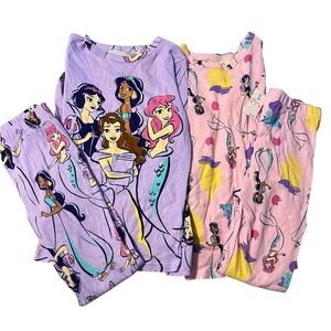 Disney Girls snug fit Princess Pajamas (NWT)
